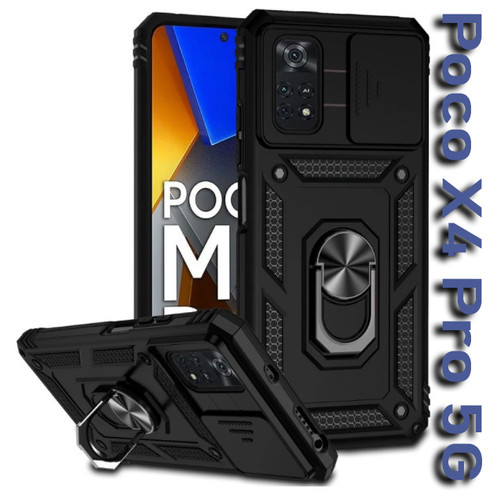 Панель Military BeCover для Poco X4 Pro 5G Black (708197) фото №5