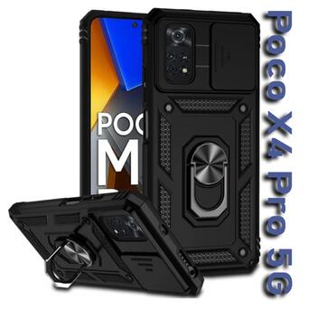 Панель Military BeCover для Poco X4 Pro 5G Black (708197) фото №2