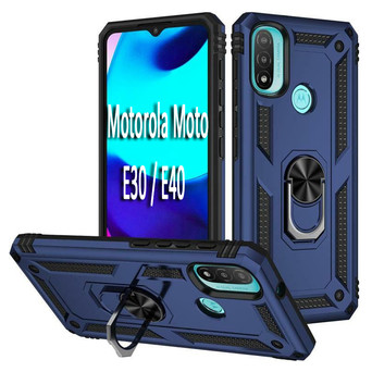 Панель Military BeCover для Motorola Moto E30 / E40 Blue (708183) фото №1
