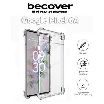 Панель Anti-Shock BeCover Google Pixel 6A Clear (709336) фото №1