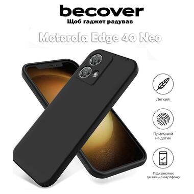 Силіконовий чохол BeCover Motorola Edge 40 Neo Black (710545) фото №1