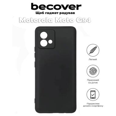 Силіконовий чохол BeCover Motorola Moto G84 Black (710547) фото №1