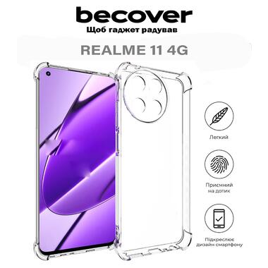 Панель BeCover Anti-Shock Realme 11 4G Clear (710618) фото №1