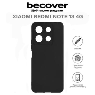 Силіконовий чохол BeCover Xiaomi Redmi Note 13 4G Black (710646) фото №1