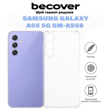 Панель Anti-Shock BeCover Samsung Galaxy A55 5G SM-A556 Clear (710855) фото №1