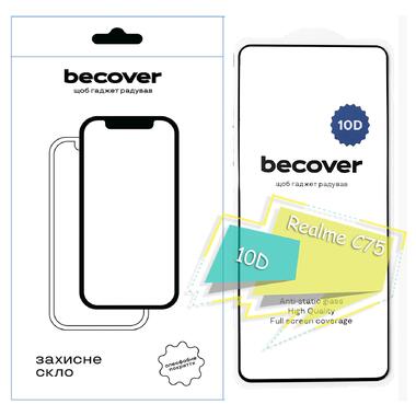 Защитное стекло BeCover Realme C75 10D Black (713167)  фото №1