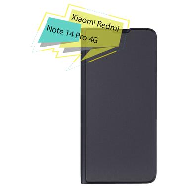 Чохол-книжка BeCover Exclusive New Style Xiaomi Redmi Note 14 Pro 4G Black (713325) фото №2