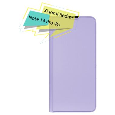 Чохол-книжка BeCover Exclusive New Style Xiaomi Redmi Note 14 Pro 4G Purple (713327) фото №2