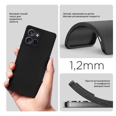 Силиконовый чехол BeCover Motorola Edge 50 Black (713132) фото №3