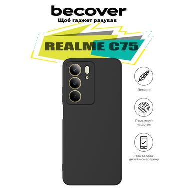 Силиконовый чехол BeCover Realme C75 Black (713017) фото №5