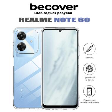 Силиконовый чехол BeCover Realme Note 60 Transparancy (713014) фото №6