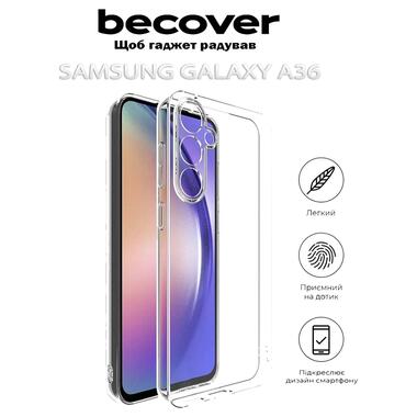 Силиконовый чехол BeCover Samsung Galaxy A36 SM-A366 Transparancy (712896) фото №2