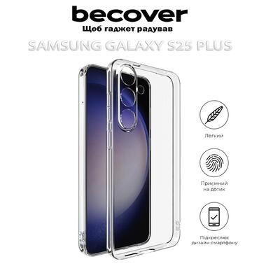 Силиконовый чехол BeCover Samsung Galaxy S25 Plus SM-S936 Transparancy (712907) фото №2