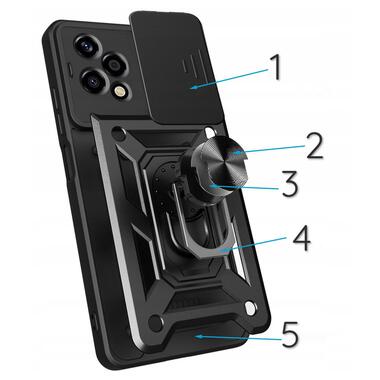 Панель Military BeCover Honor 200 Lite Black (713044) фото №4