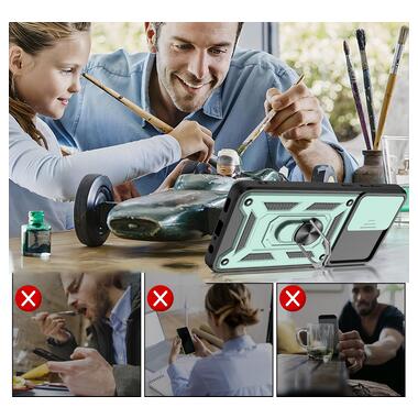 Панель Military BeCover Motorola Moto G04/G04s Dark Green (713064) фото №5