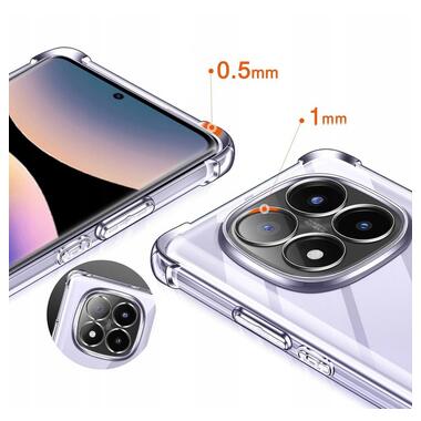 Панель Anti-Shock BeCover Xiaomi Redmi Note 14 Pro 4G Clear (713036) фото №4