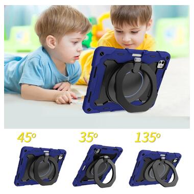 Бронированный противоударный чехол-подставка Becover Apple iPad Pro 11 M4 2024 Blue (711928) фото №6