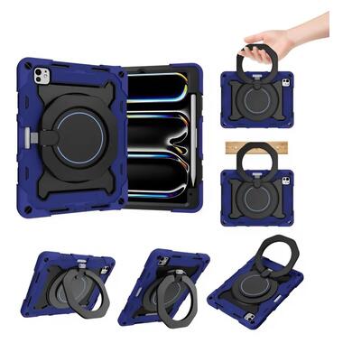 Бронированный противоударный чехол-подставка Becover Apple iPad Pro 11 M4 2024 Blue (711928) фото №3