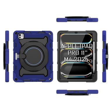 Бронированный противоударный чехол-подставка Becover Apple iPad Pro 11 M4 2024 Blue (711928) фото №2