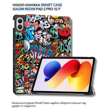 Чехол-книжка BeCover Smart Case Xiaomi Redmi Pad 2 Pro 12.1 Graffiti (714639) фото №1