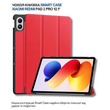 Чехол-книжка BeCover Smart Case Xiaomi Redmi Pad 2 Pro 12.1 Red (714633) фото №1