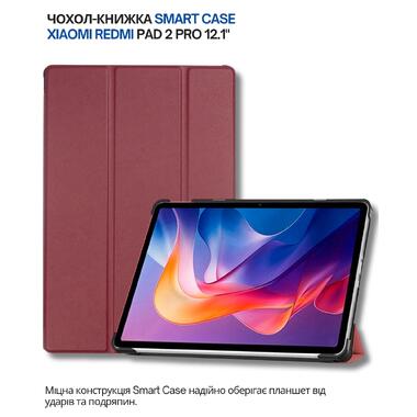 Чехол-книжка BeCover Smart Case Xiaomi Redmi Pad 2 Pro 12.1 Red Wine (714634) фото №1