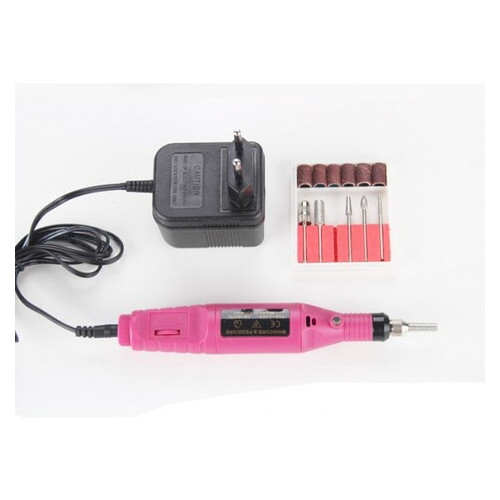 Машинка для полірування нігтів, манікюру, педикюру, фрезер MM 300 Pink (77700622) фото №2