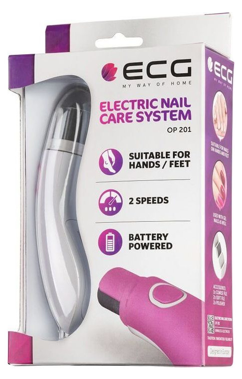 Електропилка для нігтів ECG OP 201 Pink фото №2