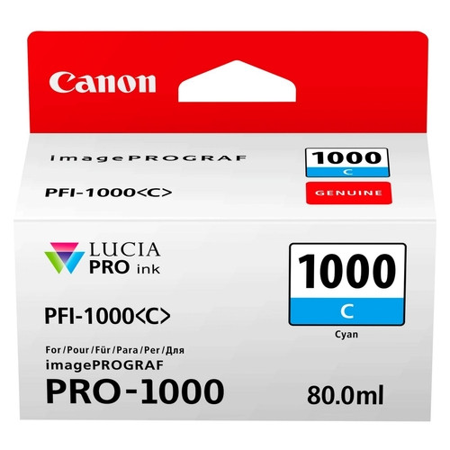 Чорнильниця Canon PFI-1000C Cyan фото №1