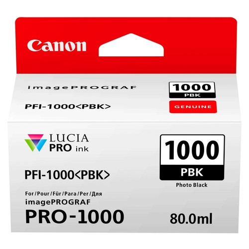Чорнильниця Canon PFI-1000PBK Photo Black фото №1