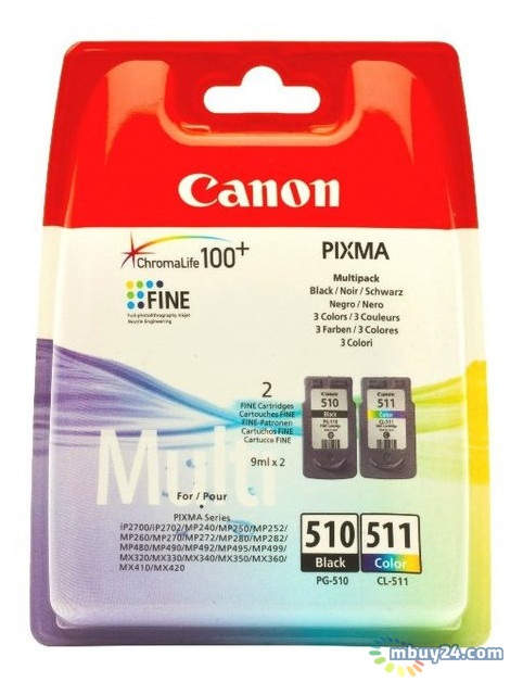 Картридж Canon PG-510 CL-511 Multipack Black Color 2970B010 фото №1