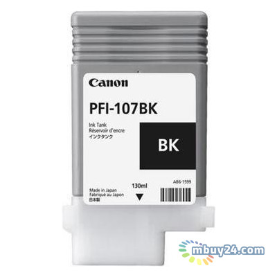 Картридж струминний Canon PFI-107 (6705B001AA) Black фото №1