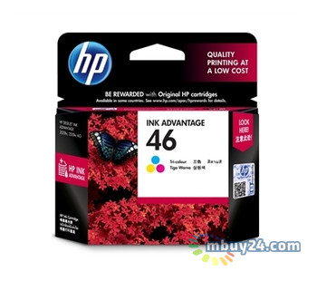 Картридж струменевий HP No.46 Ultra Ink Advantage Tri-color (CZ638AE) фото №1