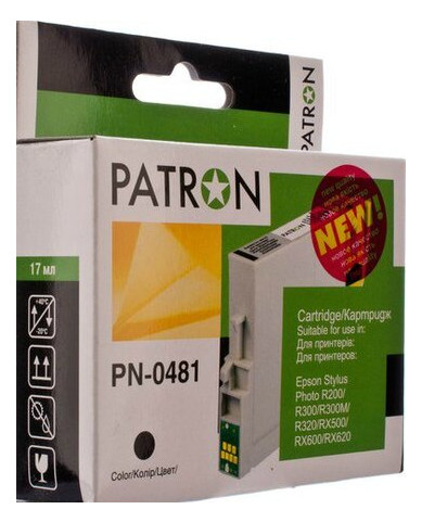 Картридж Patron для Epson T048140, PN-0481 Black фото №1