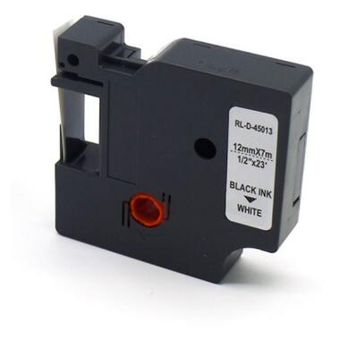 Стрічка для принтера етикеток UKRMARK RL-D-45013P-BK/WT (CD45013P) фото №1