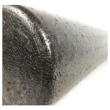 Масажний ролик (роллер) гладкий U-POWEX EPP foam roller (90*15cm) Black фото №7