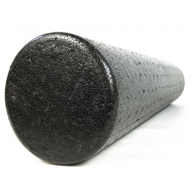 Масажний ролик (роллер) гладкий U-POWEX EPP foam roller (90*15cm) Black фото №5