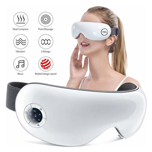 Масажер для очей Cloris Electric Portable Eye Massager with Heating Air Pressure Music Vibration фото №1