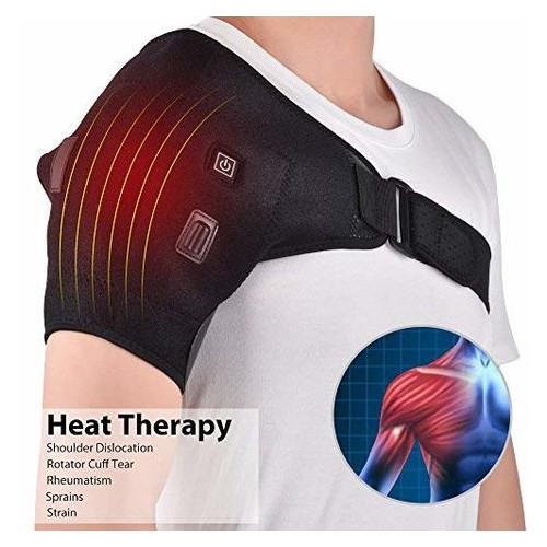 Масажер для плеча MS.DEAR Shoulder Heating Pad, Shoulder Brace Support for Pain Relief, Heated фото №1