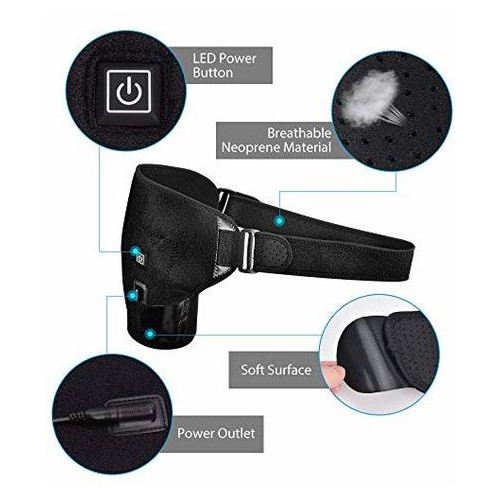 Масажер для плеча MS.DEAR Shoulder Heating Pad, Shoulder Brace Support for Pain Relief, Heated фото №5