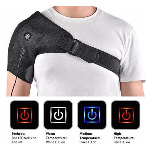 Масажер для плеча MS.DEAR Shoulder Heating Pad, Shoulder Brace Support for Pain Relief, Heated фото №4