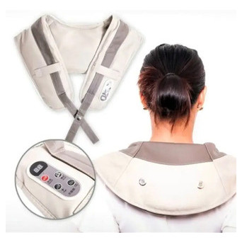 Масажер для шиї ударний Cervical Massage Shawls ST280 Бежевий (ST280_629) фото №3
