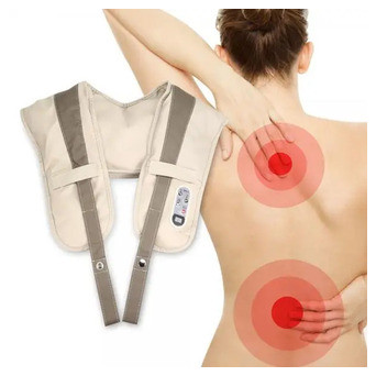 Масажер для шиї ударний Cervical Massage Shawls ST280 Бежевий (ST280_629) фото №5