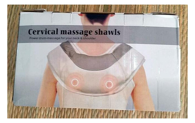 Ударный массажер для плеч и шеи Cervical massage shawls фото №1