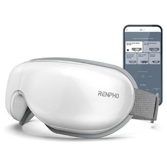 Вібраційні окуляри масажер для очей з таймером та аудіотерапією Renpho Eyeris B-white (RF-EM001S) фото №1