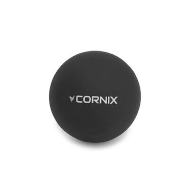 Масажний м'яч Cornix Lacrosse Ball 6.3 см XR-0118 Black фото №1