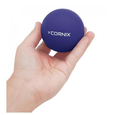 Масажний м'яч Cornix Lacrosse Ball 6.3 см XR-0229 Navy Blue фото №2