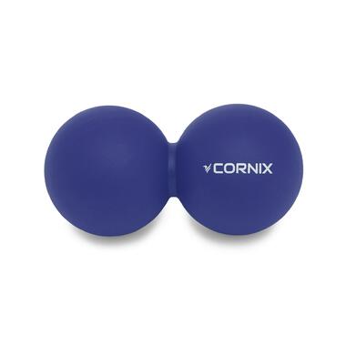 Масажний м'яч подвійний Cornix Cornix Lacrosse DuoBall 6.3 x 12.6 см XR-0109 Navy Blue фото №1