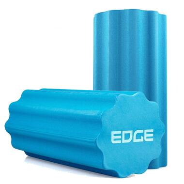 Масажний ролик EDGE профільований YOGA Roller EVA RO3-45 синій (45*15см.) фото №1