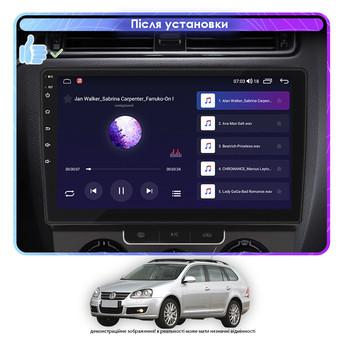 Штатна магнітола  Lesko для Volkswagen Jetta V Auto AC 2005-2011 IPS 10 4/64Gb CarPlay 4G Wi-Fi GPS Prime фото №3